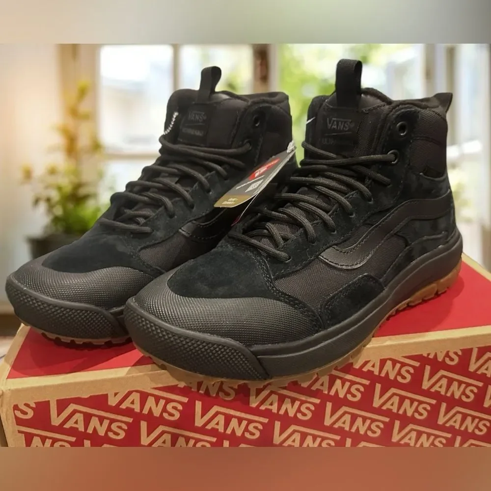 Vans MTE Black High-Top Athletic Shoes with Gum Outsole